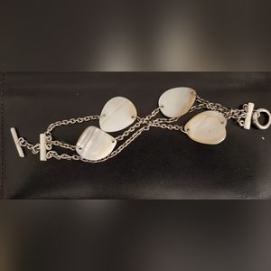 90s Express shell and chain 3 strand bracelet
